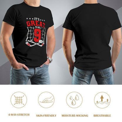 Inkmay Casual  Cotton T-shirt It S Great To Be Nine Unisex T-shirtStandard Clean T-Shirt