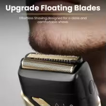Ufree Electric Razor for Men, Foil Shaver with 2 Foil Heads, IPX7 Waterproof Electric Shaver, Wet Dry Cordless Razor, Chargeable
