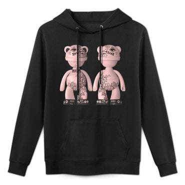 Hoodie Front PatternCrew Neck Clean