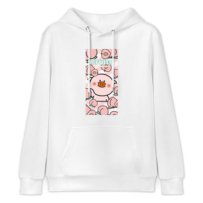 Easy-Care Fitted Front Graphic Hoodies