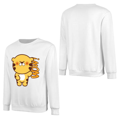 Front Patterned Long Sleeve TopSoft-Touch Solid