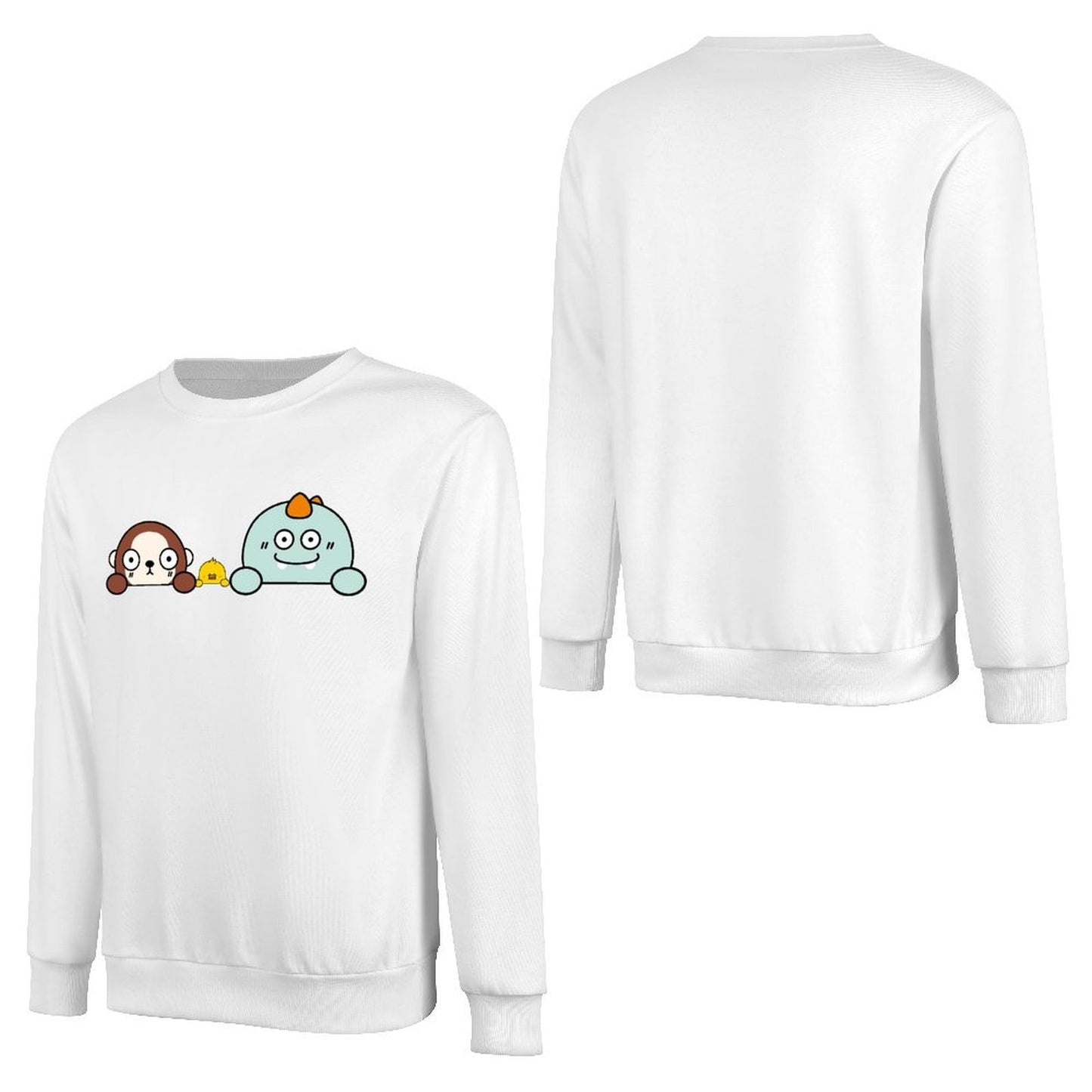 Front Patterned Long Sleeve TopBatch-Printed YearRound