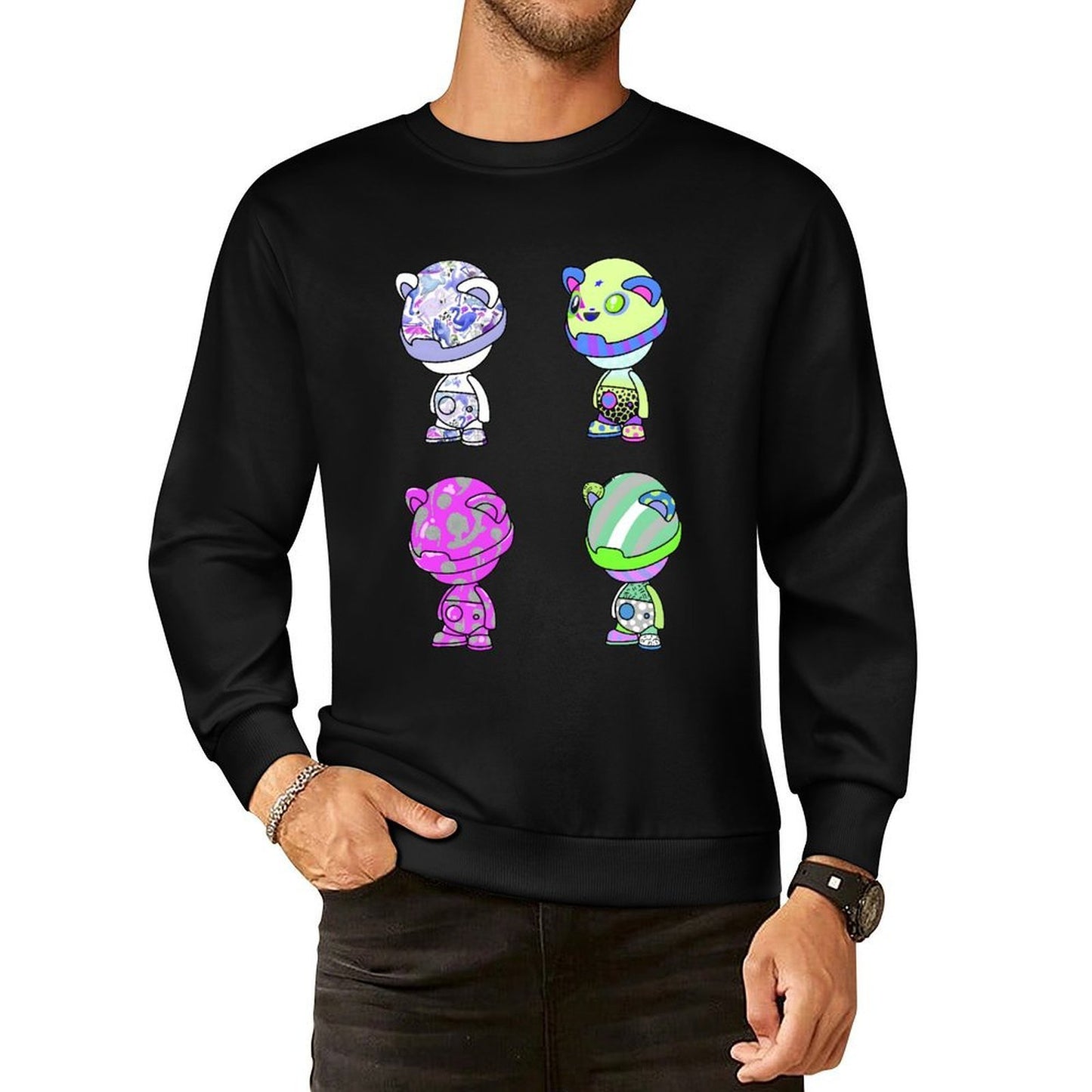 IPIB 250g Crew Neck Long Sleeve Sweatshirt Front GraphicCrew Neck Long Sleeve Sweatshirt6000073-4