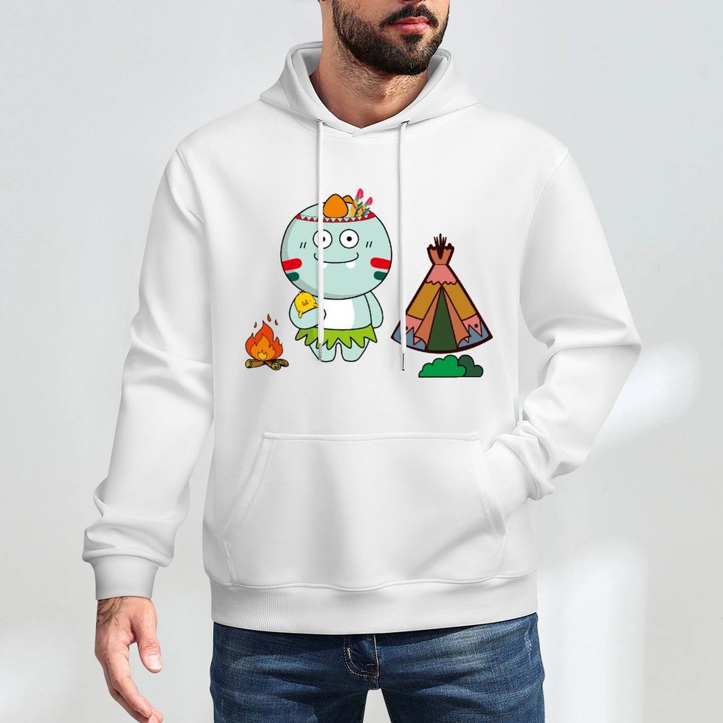 Signature Refined Front Graphic Hoodies