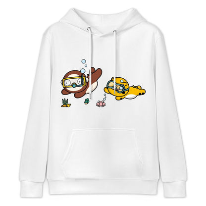 Colorfast Retro Front Graphic Hoodies