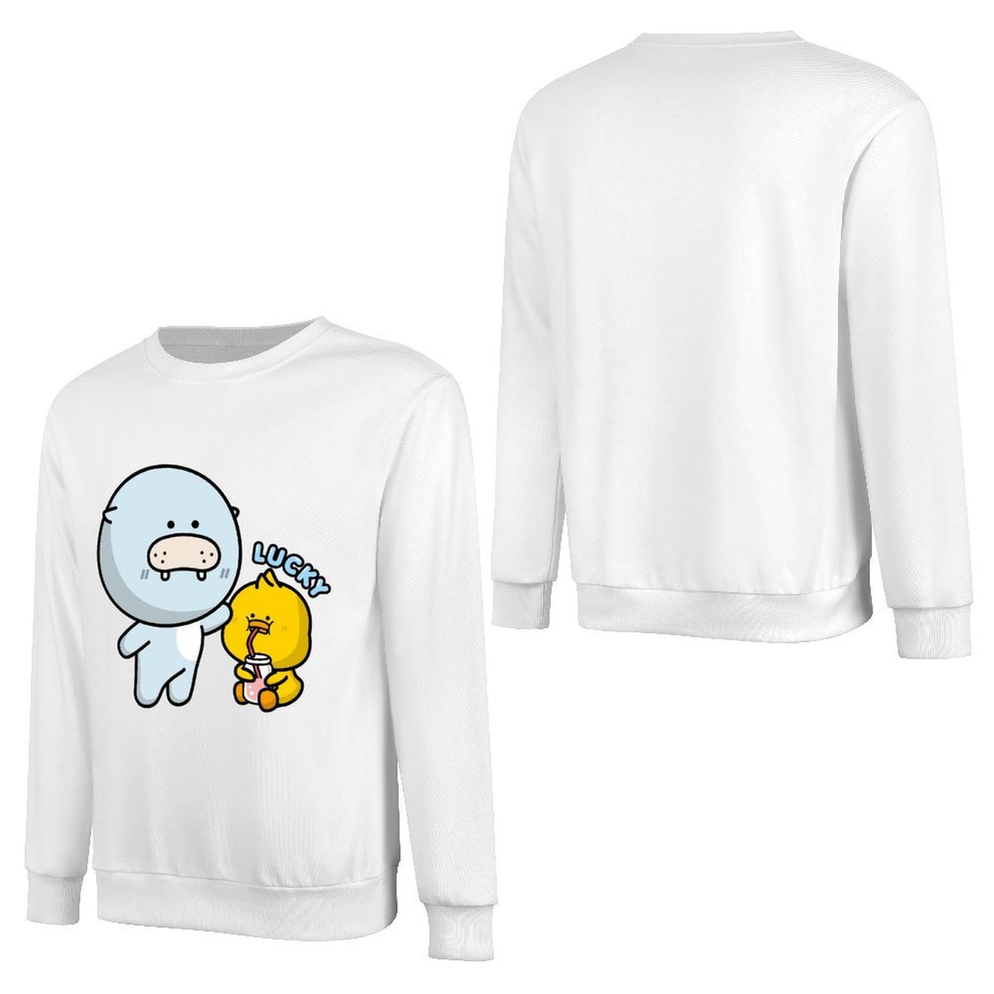 Front Patterned Long Sleeve TopTimeless Smooth Feel