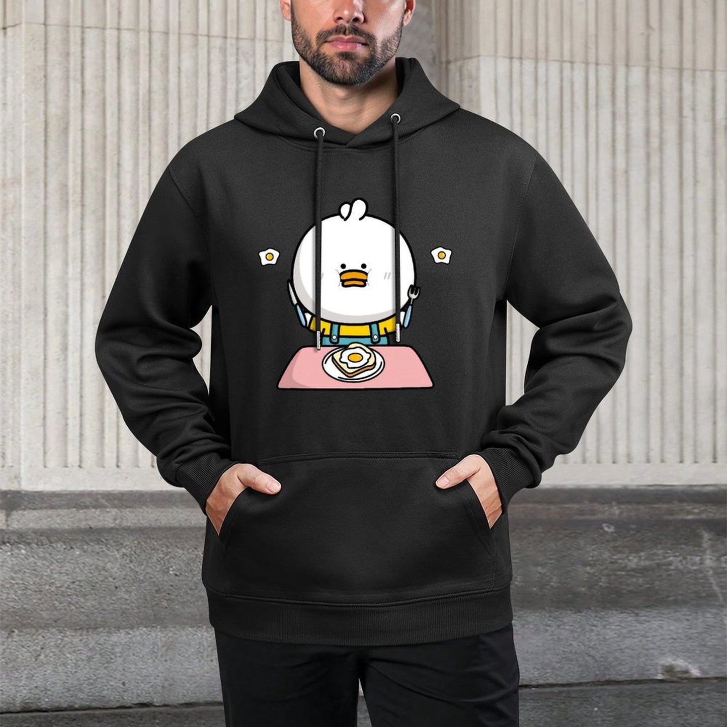 Daily Seamless Front Graphic Hoodies