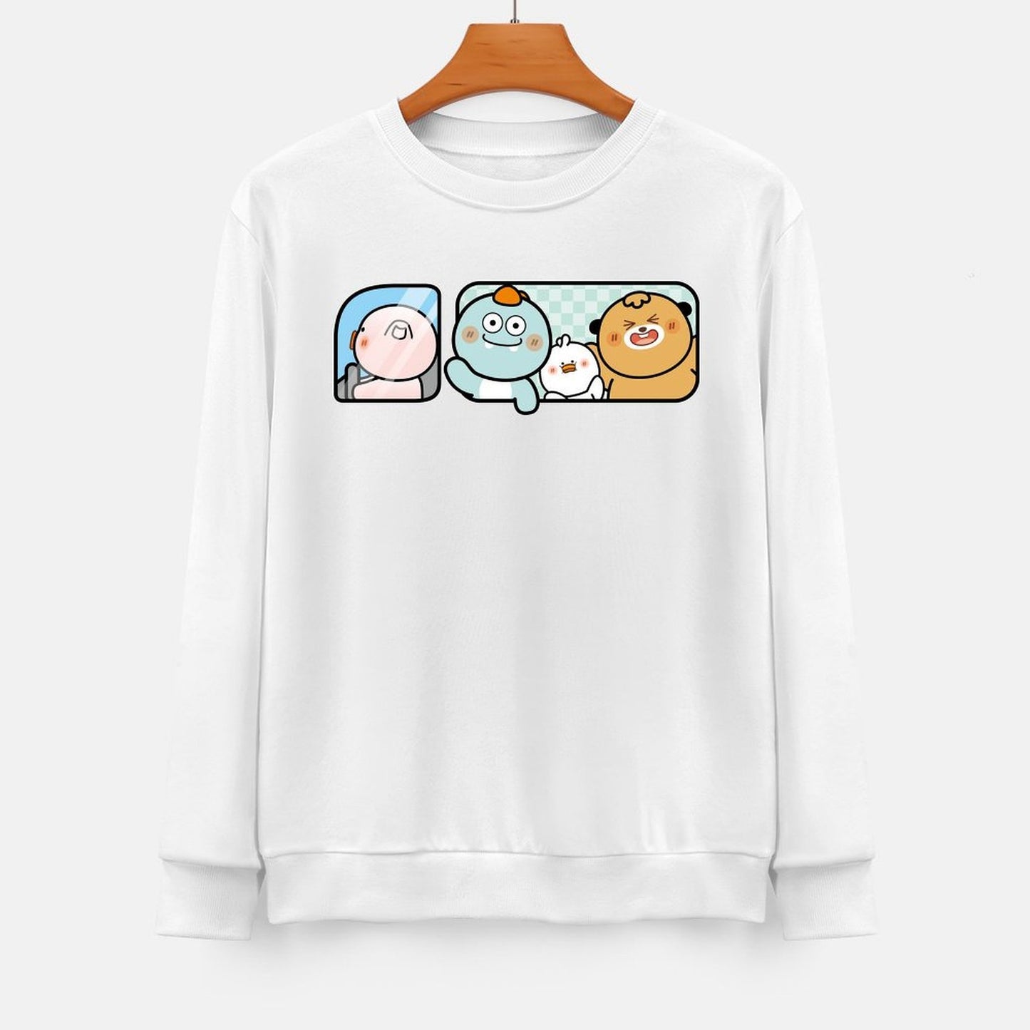 Front Patterned Long Sleeve TopStreet EverydayTee