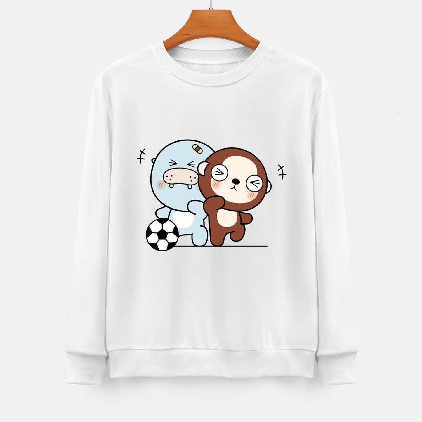 Front Patterned Long Sleeve TopOversized Performance