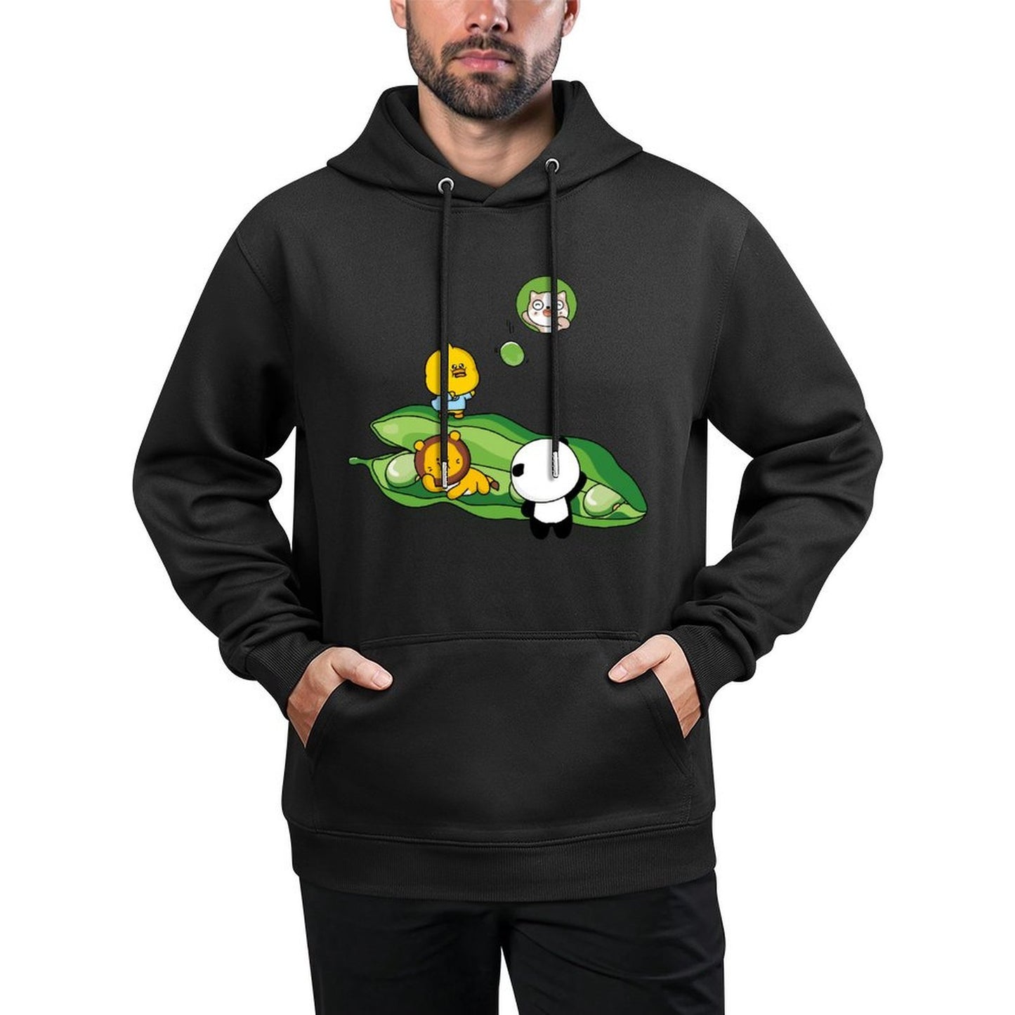 Relaxed Fit Sport Front Graphic Hoodies