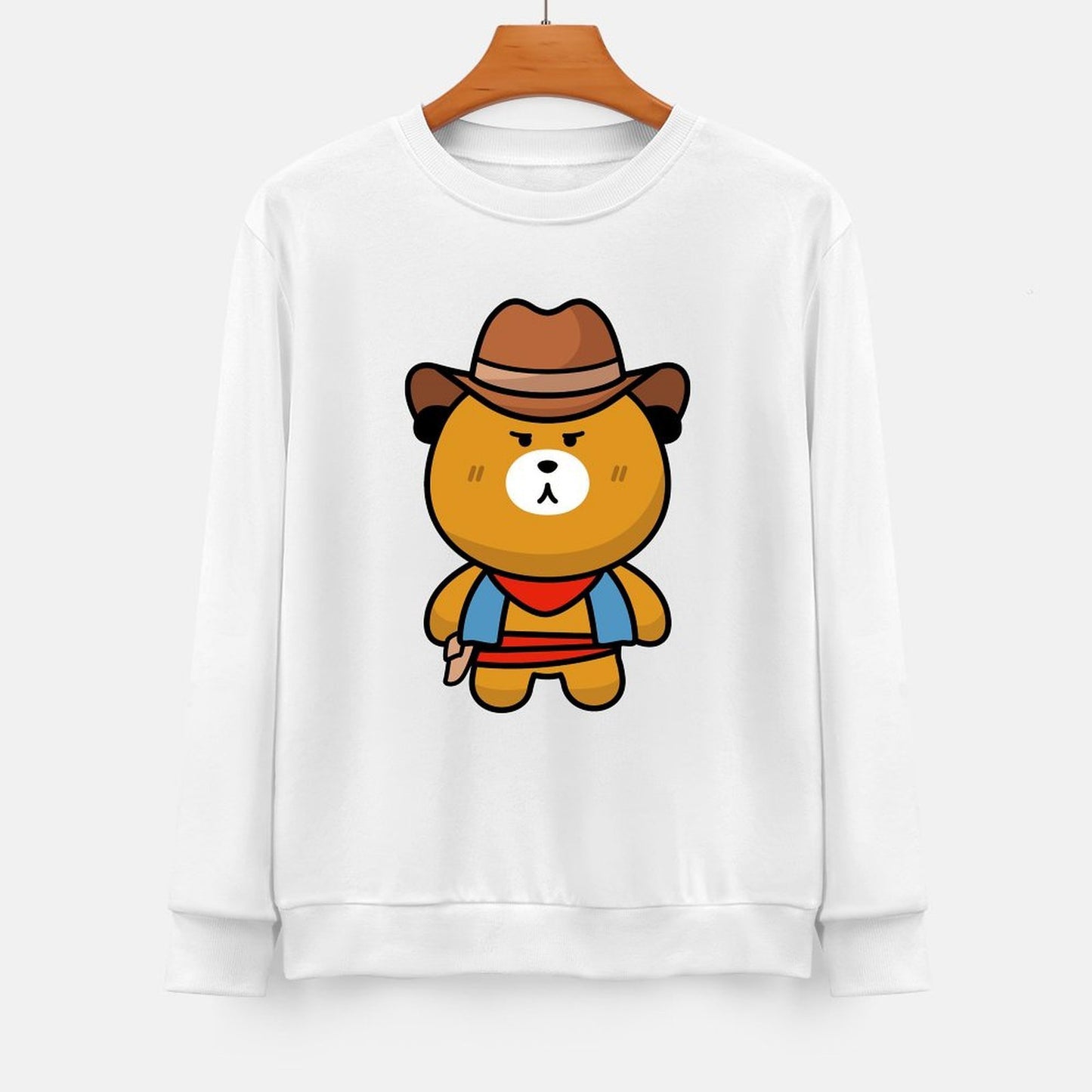 Front Patterned Long Sleeve TopClassic Fit EverydayComfort