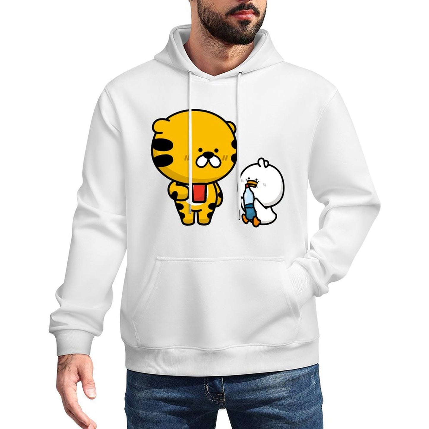 Studio Crew Neck Front Graphic Hoodies