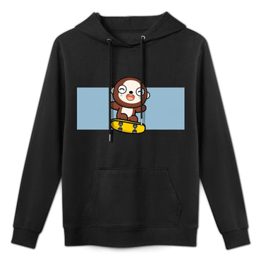 Batch-Printed Smooth Front Graphic Hoodies