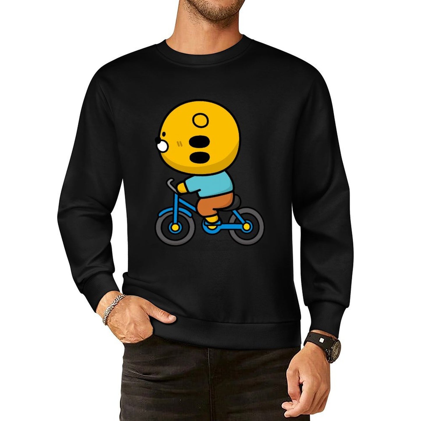 Front Patterned Long Sleeve TopPure ComfortSeries