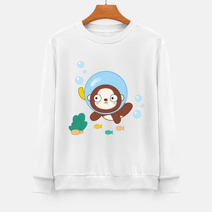 Front Patterned Long Sleeve TopModern 100% Cotton