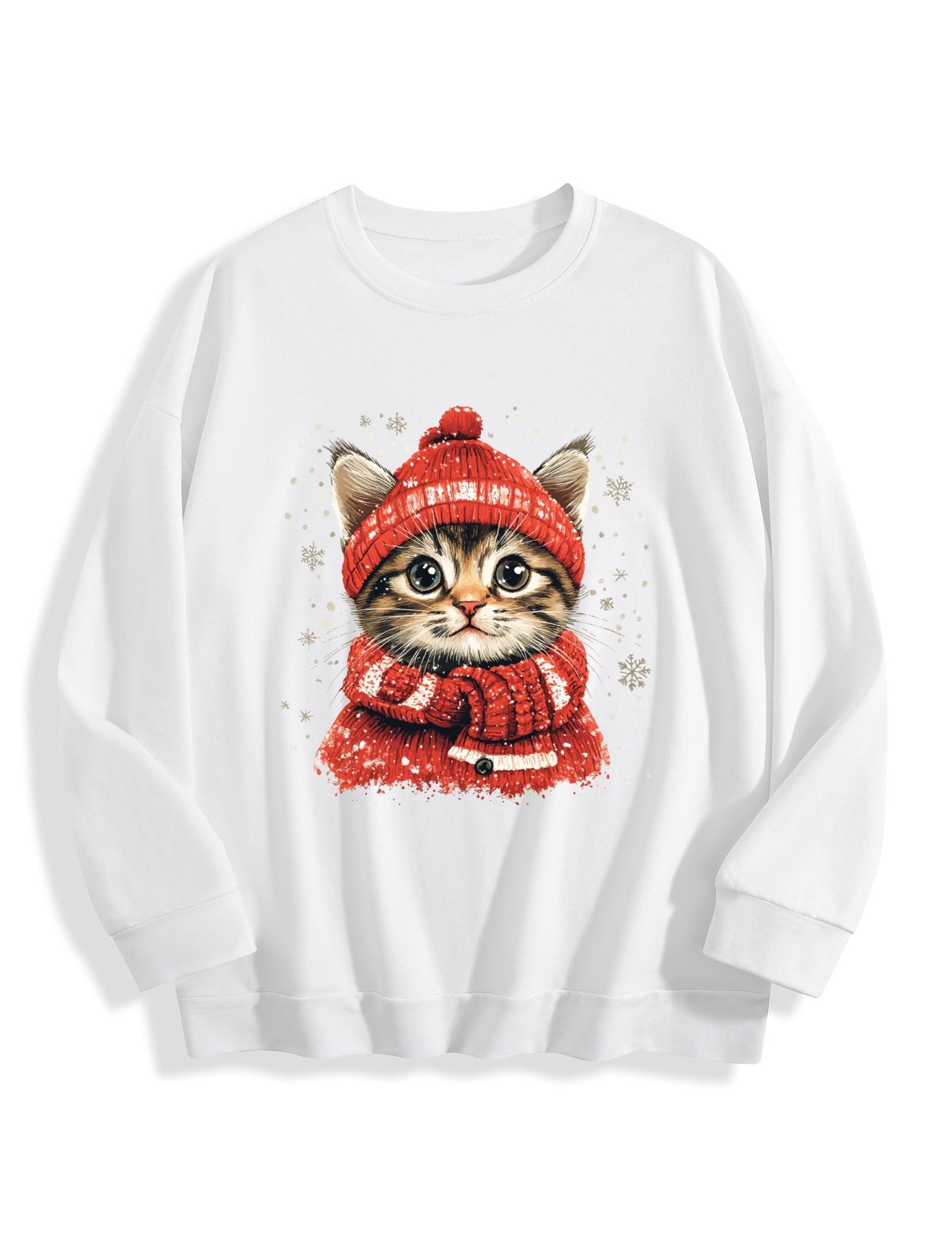 Customizable Christmas-themed long-sleeved Christmas Cat