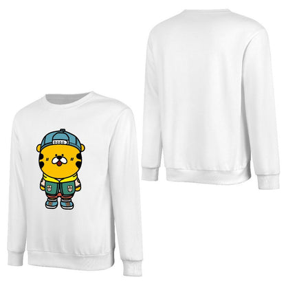 Front Patterned Long Sleeve TopCasual Tear-Resistant