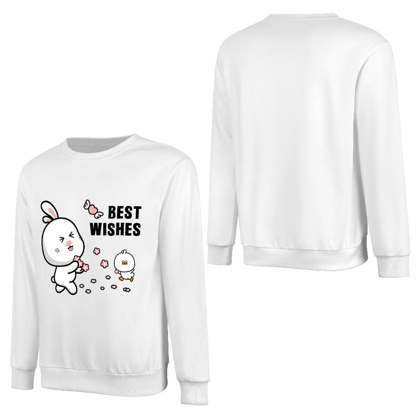 Front Patterned Long Sleeve TopCleanCut Tear-Resistant