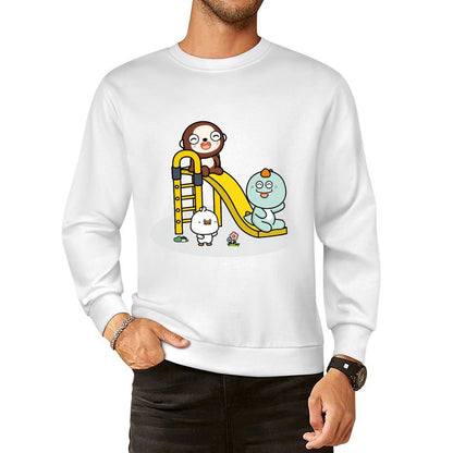 Front Patterned Long Sleeve TopRefined TimelessComfort