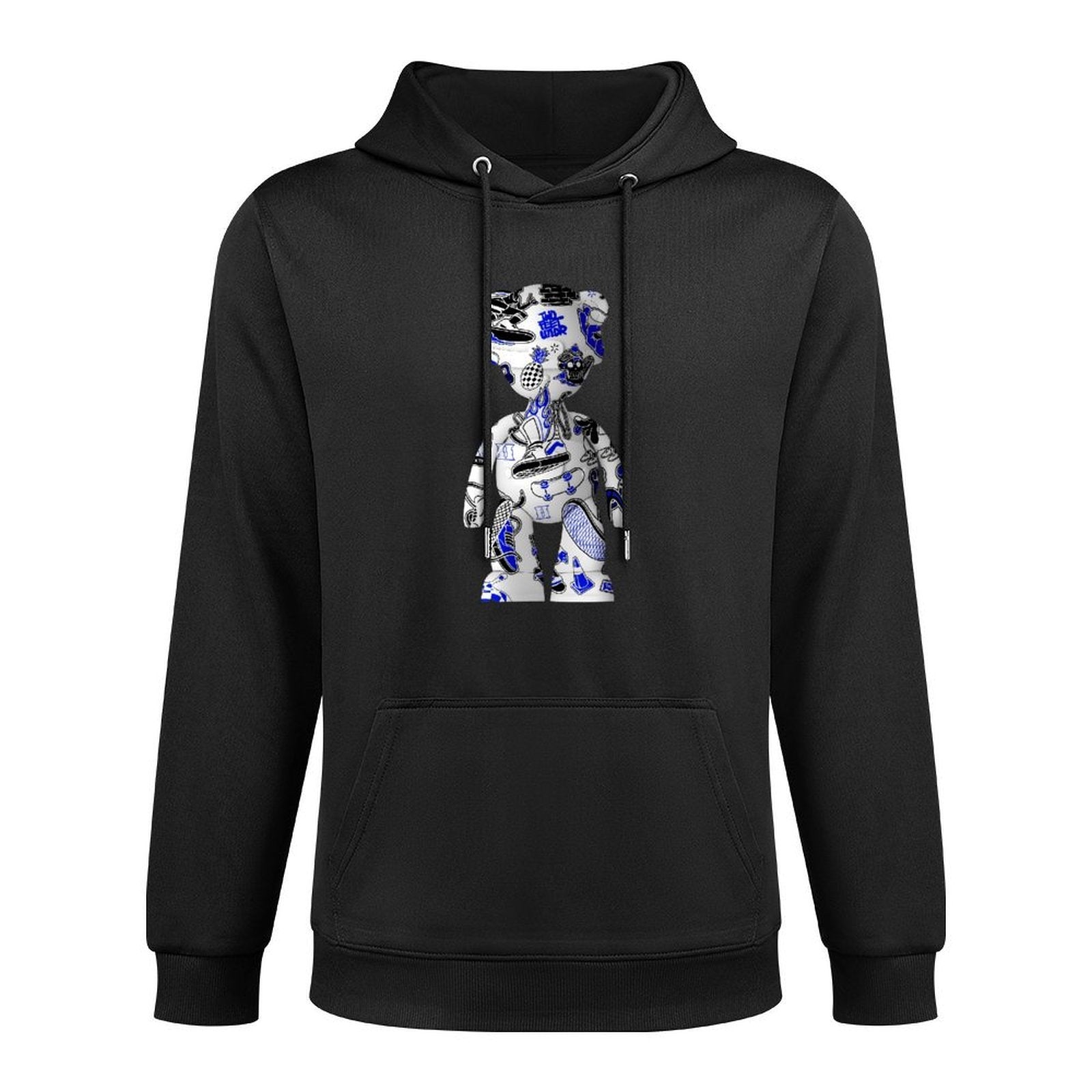 Hoodie Front PatternPrint-Ready Cotton