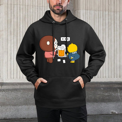 IPBR 250g Hooded Pocket Sweatshirt Front GraphicMen's Hooded  Sweatshirt4000759