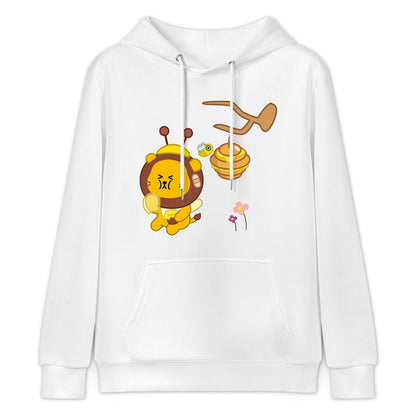 Basic Cotton Front Graphic Hoodies