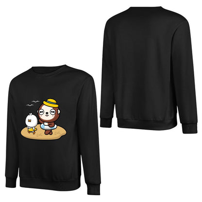 Front Patterned Long Sleeve TopSoft-Touch Timeless