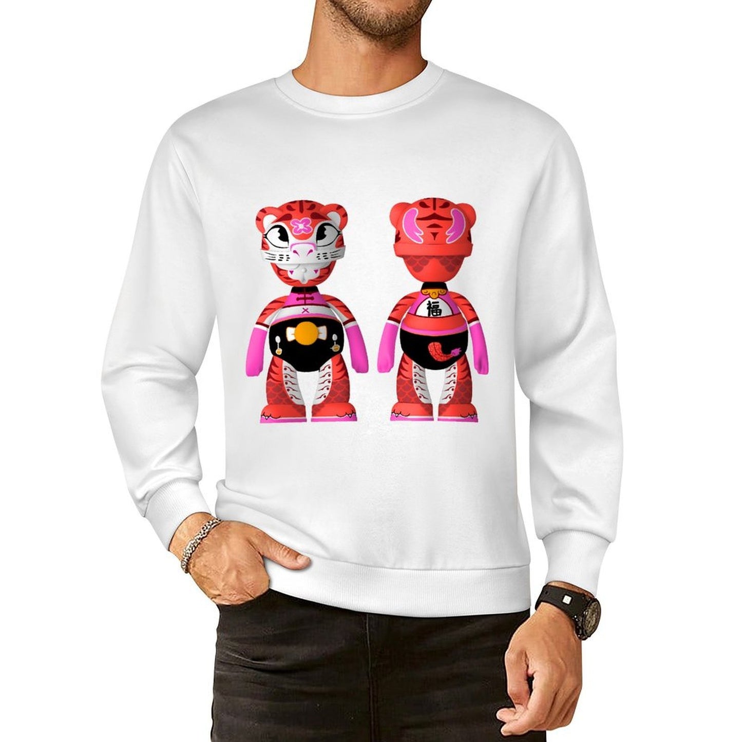 Long Sleeve With Front PatternClean Edges SimpleFit