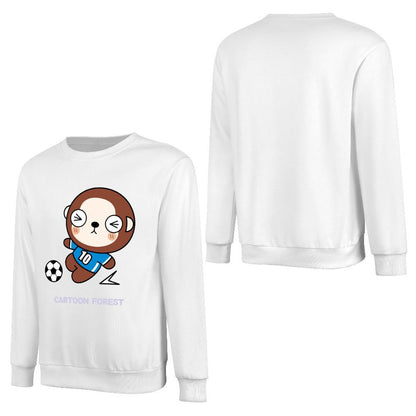 Front Patterned Long Sleeve TopClassic Simple