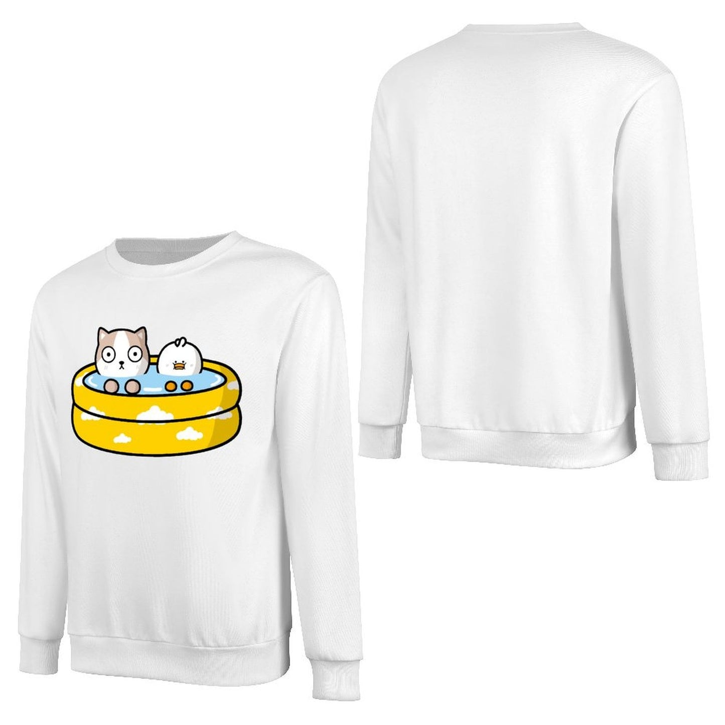 Front Patterned Long Sleeve TopSolid Casual