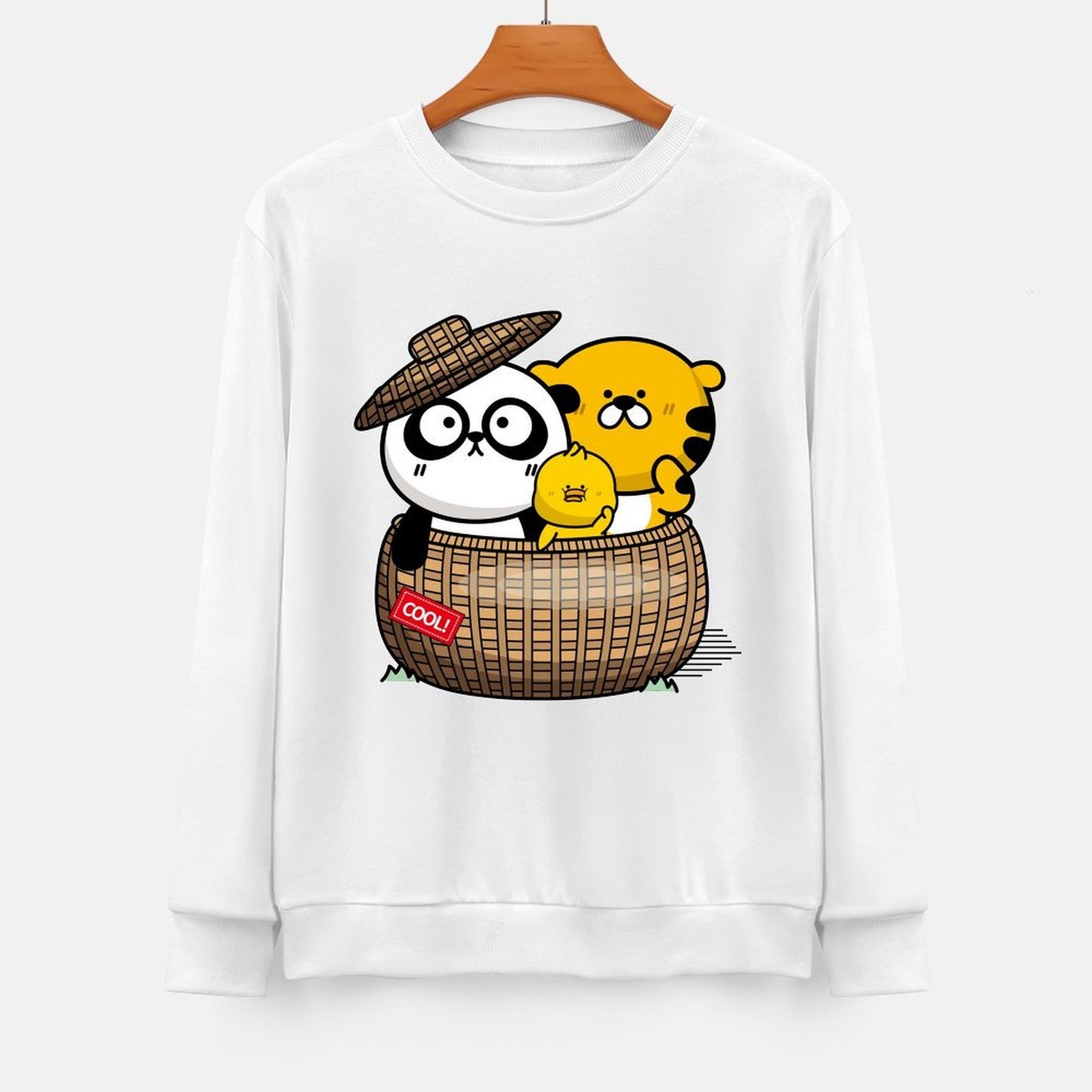 Front Patterned Long Sleeve TopDesign-Your-Own High-Quality