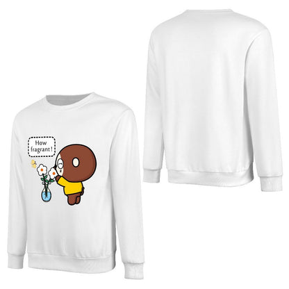 Front Patterned Long Sleeve TopAllDay Solid