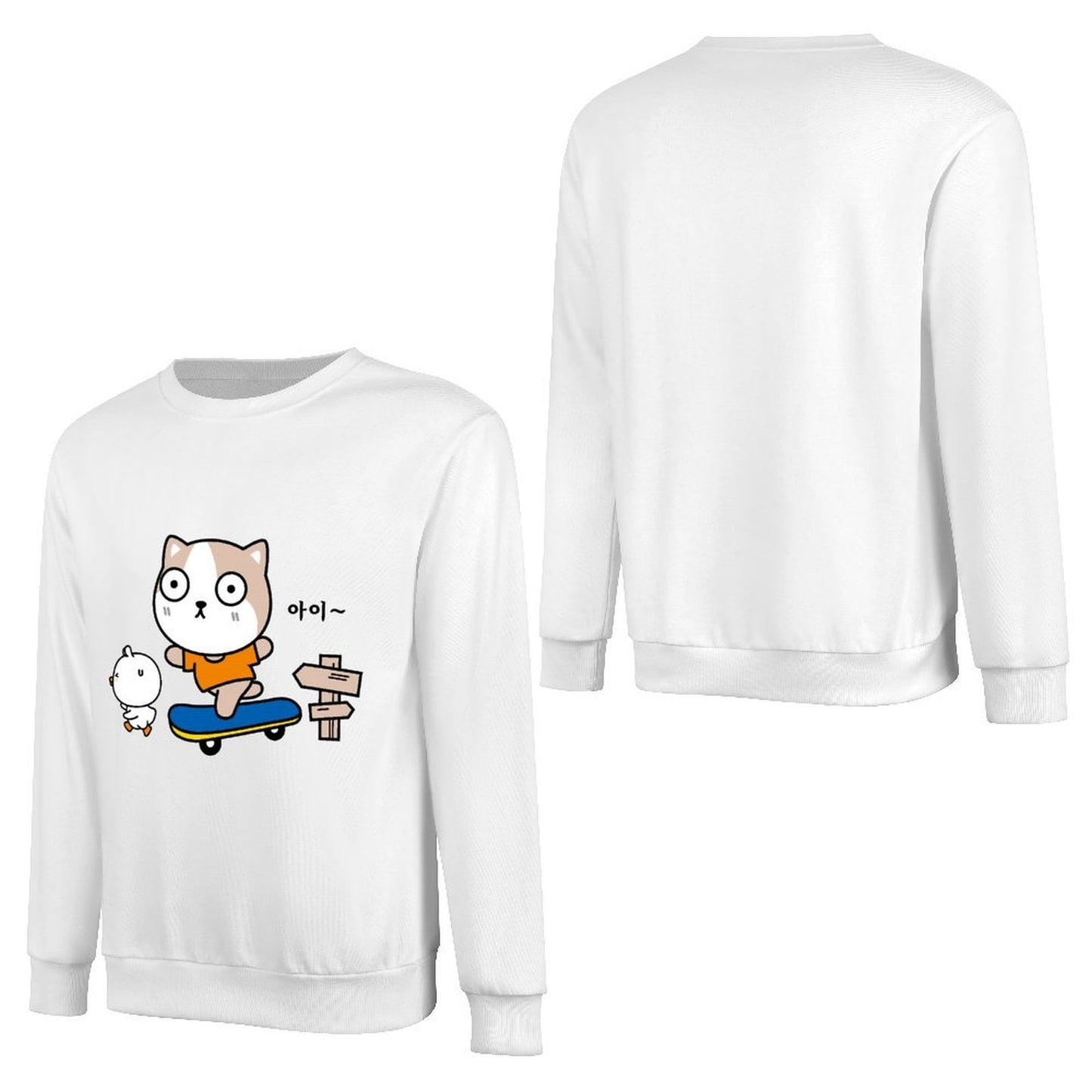 Front Patterned Long Sleeve TopTear-Resistant ClassicSeries