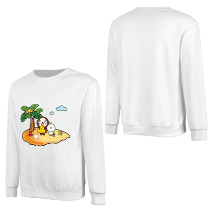 Front Patterned Long Sleeve Top100% Cotton Original