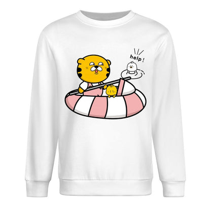 Front Patterned Long Sleeve TopFitted Sharp