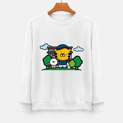 Front Patterned Long Sleeve TopLong Lasting TimelessComfort