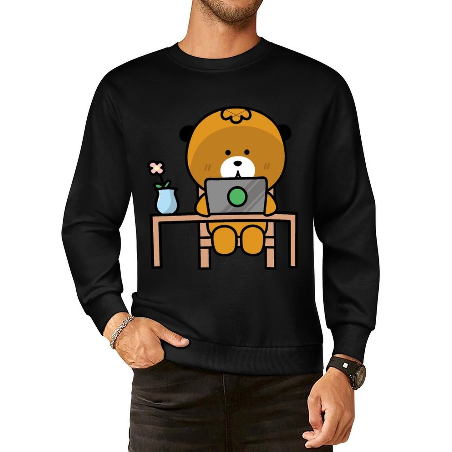 IPBR 250g Crew Neck Long Sleeve Sweatshirt Front GraphicCrew Neck Long Sleeve Sweatshirt4000052