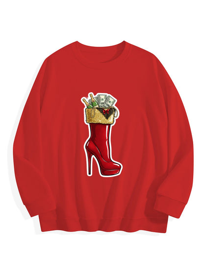 Customized Christmas-themed hoodies Gauguin shoes