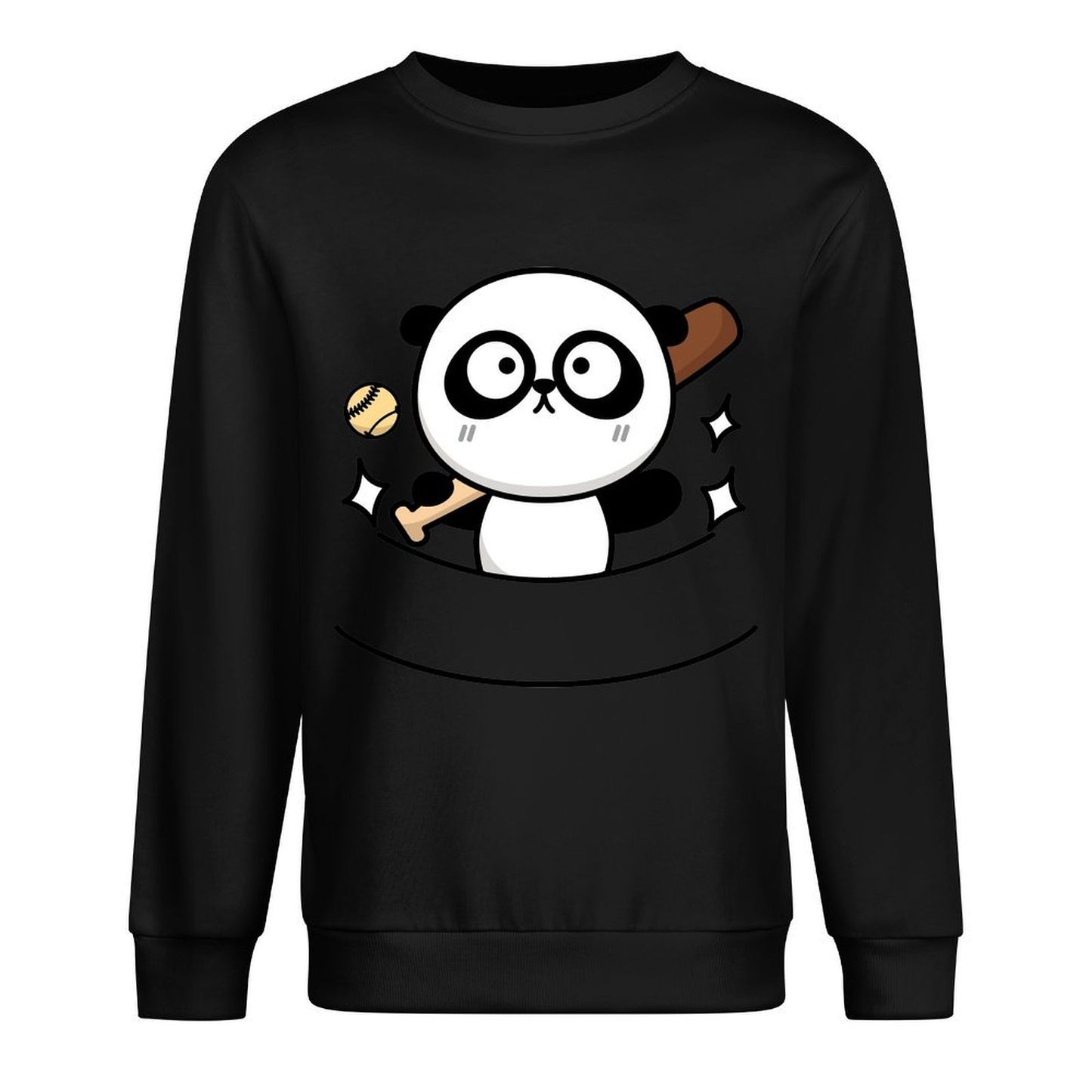 Front Patterned Long Sleeve TopSharp Unisex