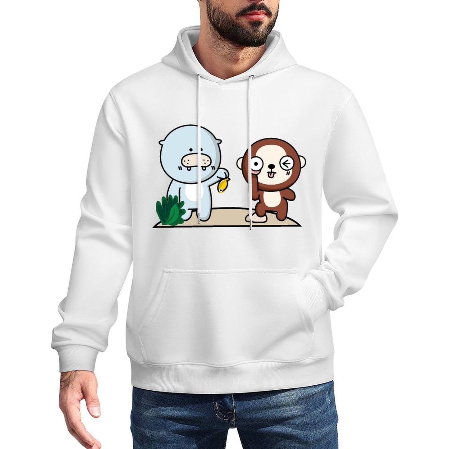 Front Graphic HoodiesCrisp Print Oversized