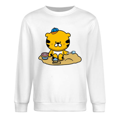 Front Patterned Long Sleeve TopColorfast Tear-Resistant