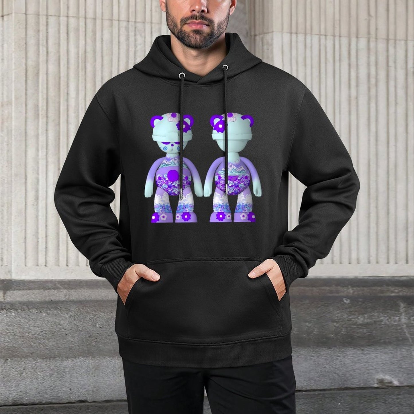 Hoodie Front PatternSeamless Refined
