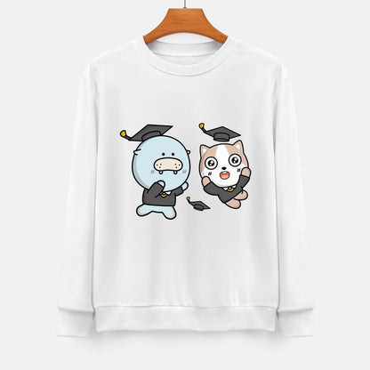 Front Patterned Long Sleeve TopRegular Minimal