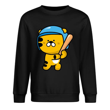 Front Patterned Long Sleeve TopEasy-Care Fade-Proof