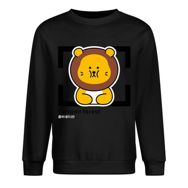 Front Patterned Long Sleeve TopClassicStyle Fade-Proof