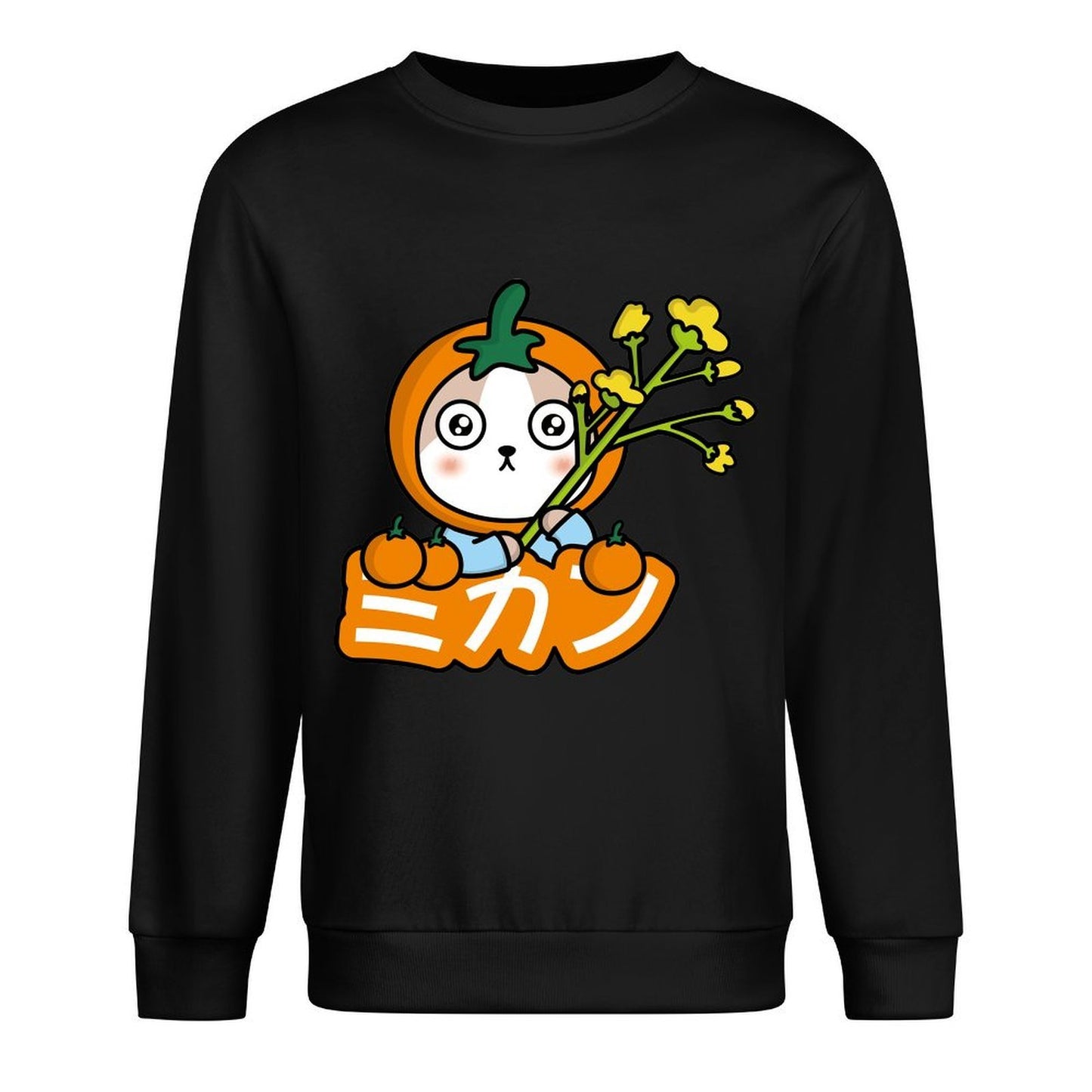 Front Patterned Long Sleeve TopRegular Soft