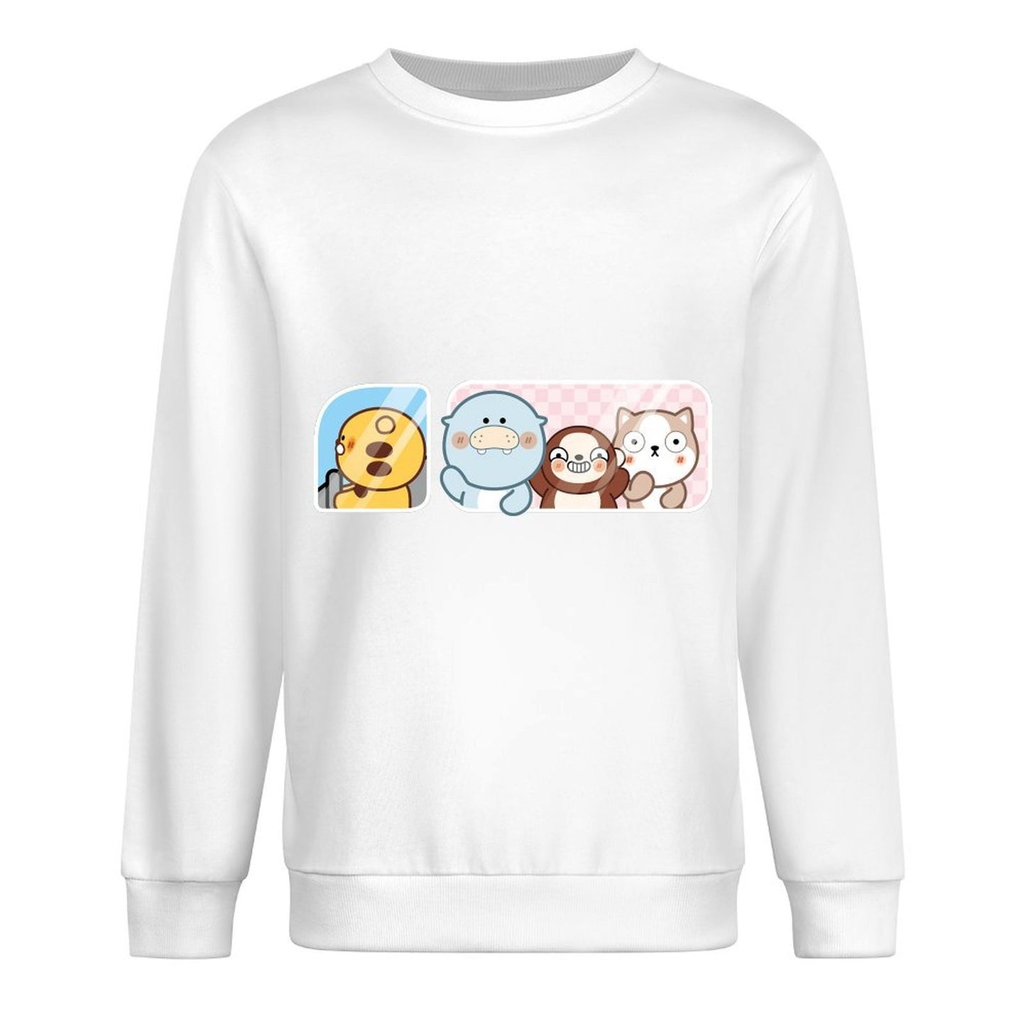 Front Patterned Long Sleeve TopSleek Premium