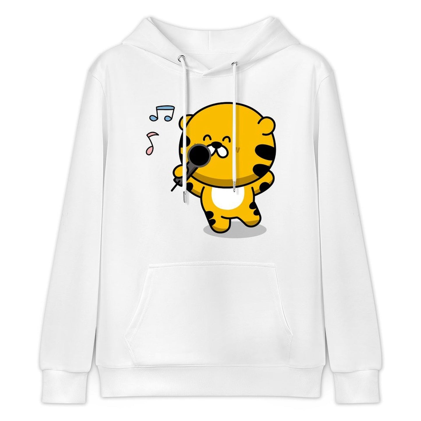 Regular Pure Front Graphic Hoodies