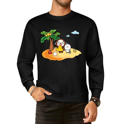 Front Patterned Long Sleeve TopSimpleFit Comfort