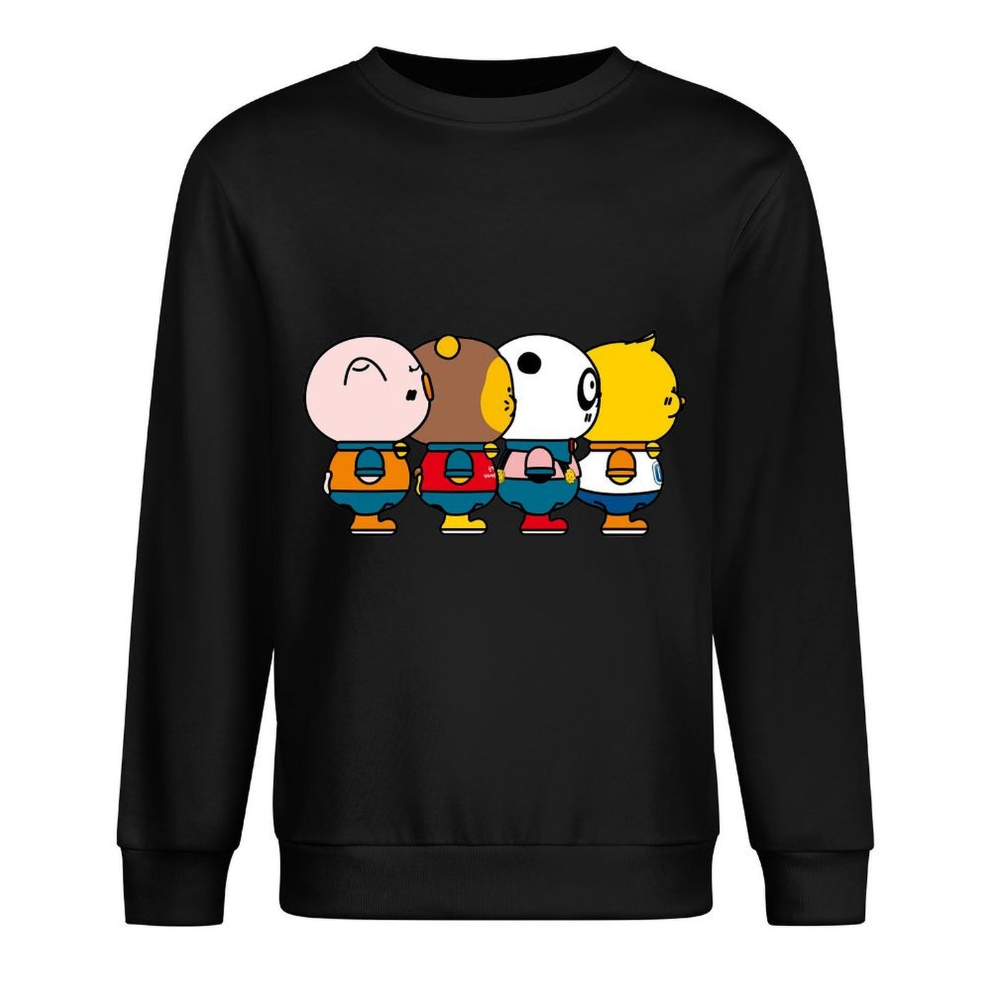 Front Patterned Long Sleeve TopDaily Reliable